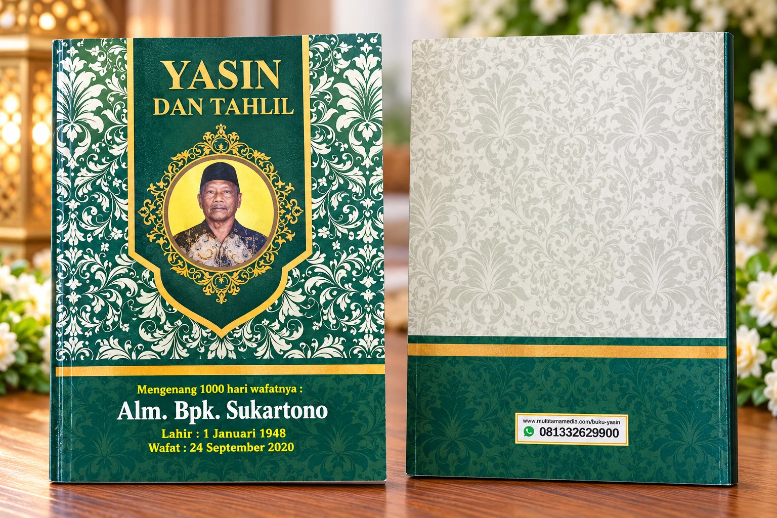 Contoh Buku Yasin softcover 128 halaman dengan terjemahan Indonesia